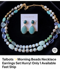 Talbots Morning Beads Necklace Fast Shipping