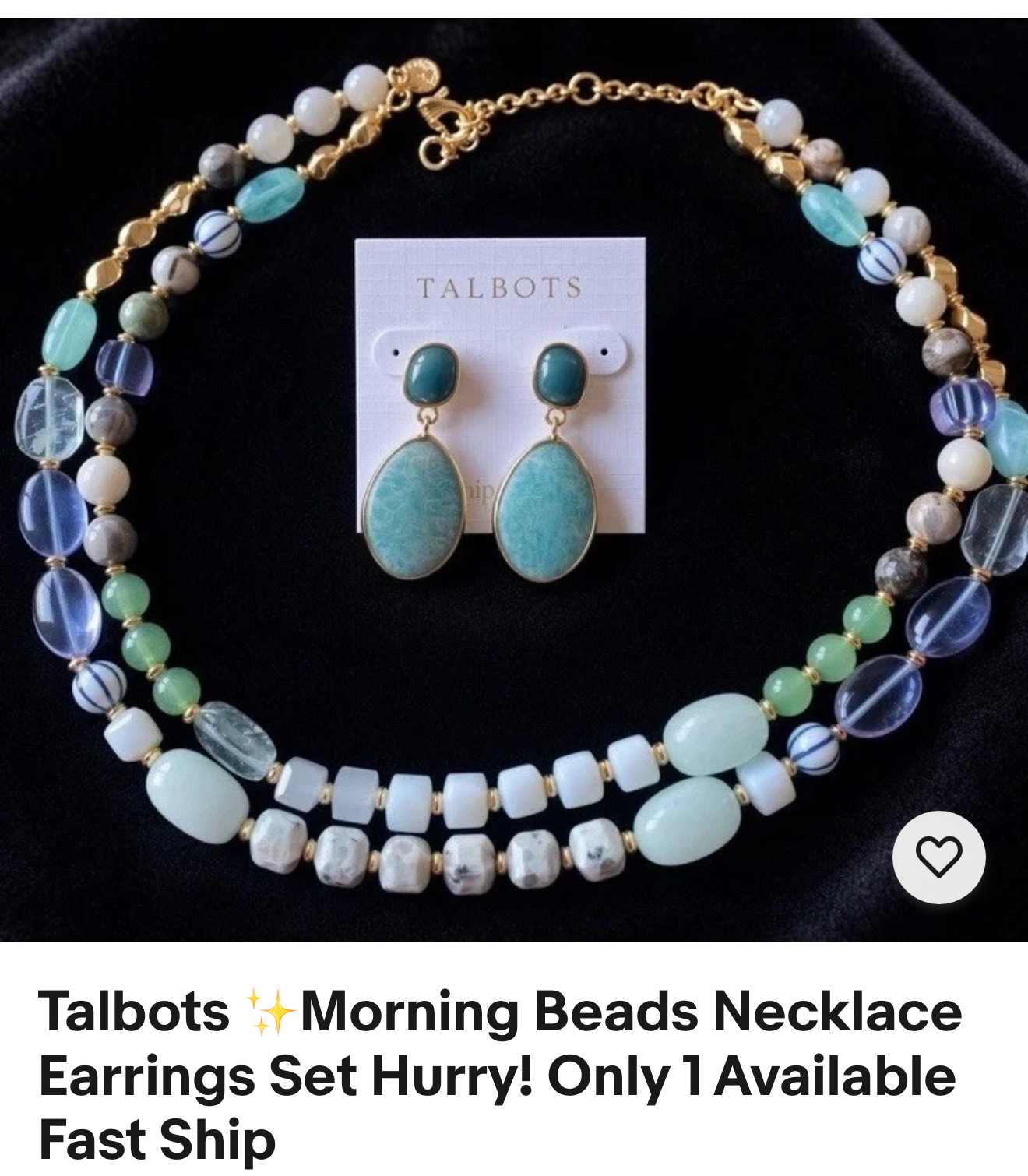 Talbots Morning Beads Necklace Fast Shipping