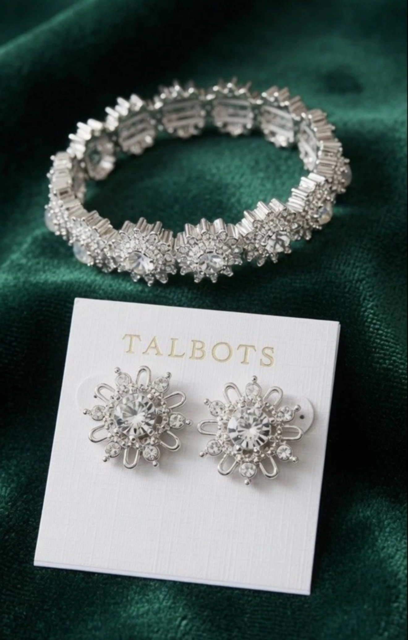 Talbots 3 sparkling Genuine Silver tone Necklace Set