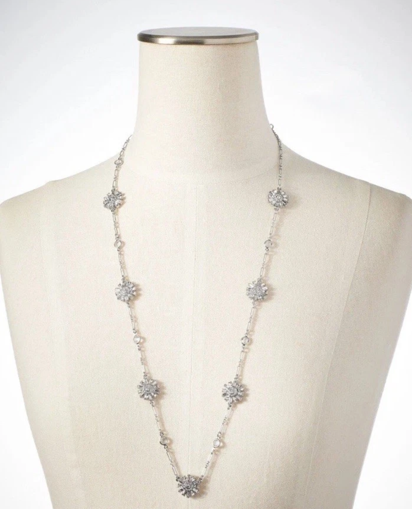 Talbots Snow Burst Station Necklace Set