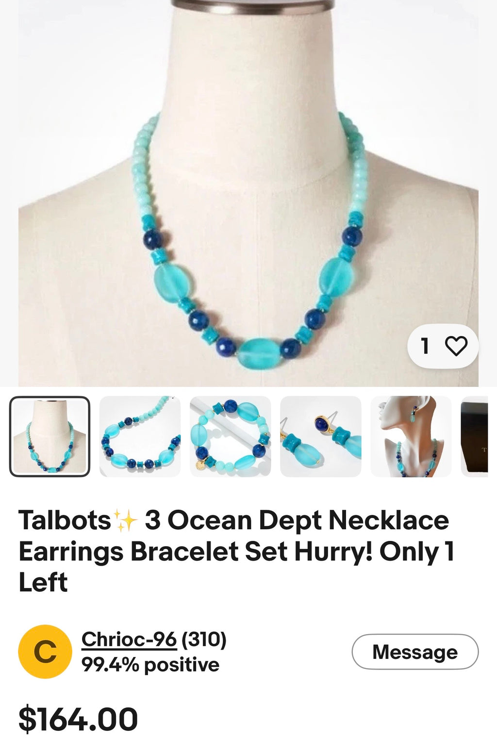 Talbots Ocean Dept Necklace Sets