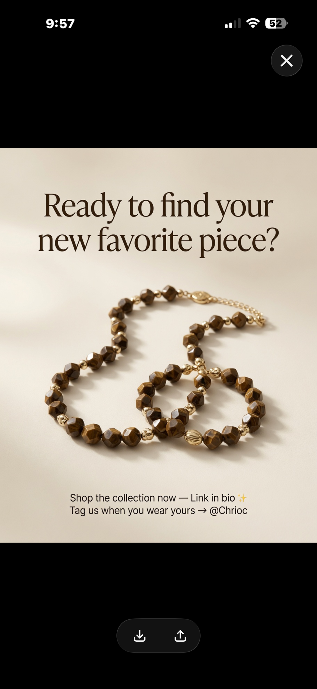 Tiger Eye Necklace Set